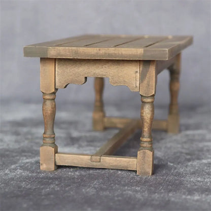 Mini Wooden Dining Set – 1:12 Scale Dollhouse Furniture   