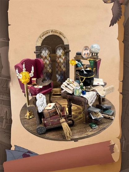 Potions Generation DIY Wooden Miniature Magic Bunker with LED Lights