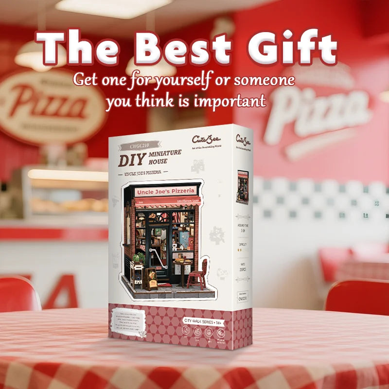 Uncle Joe’s Pizzeria DIY Book Nook Kit  