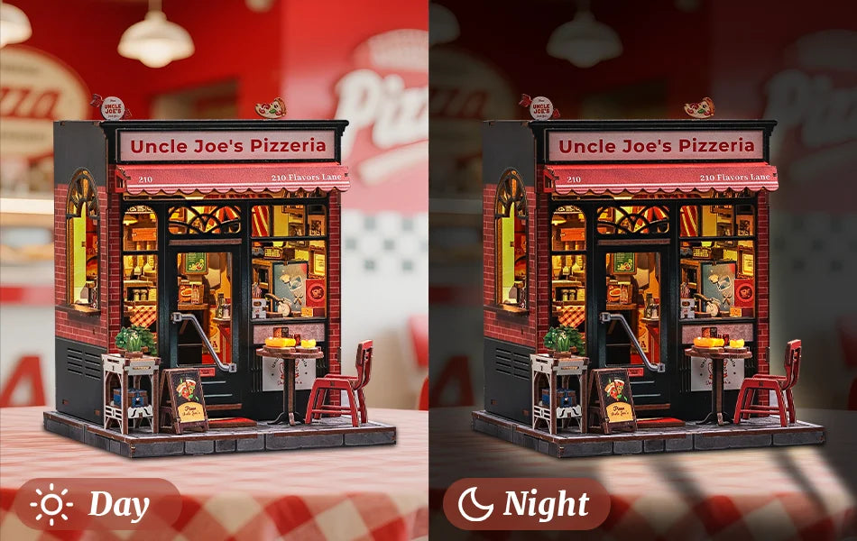 Uncle Joe’s Pizzeria DIY Book Nook Kit  