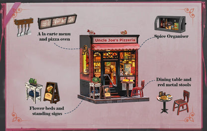 Uncle Joe’s Pizzeria DIY Book Nook Kit  