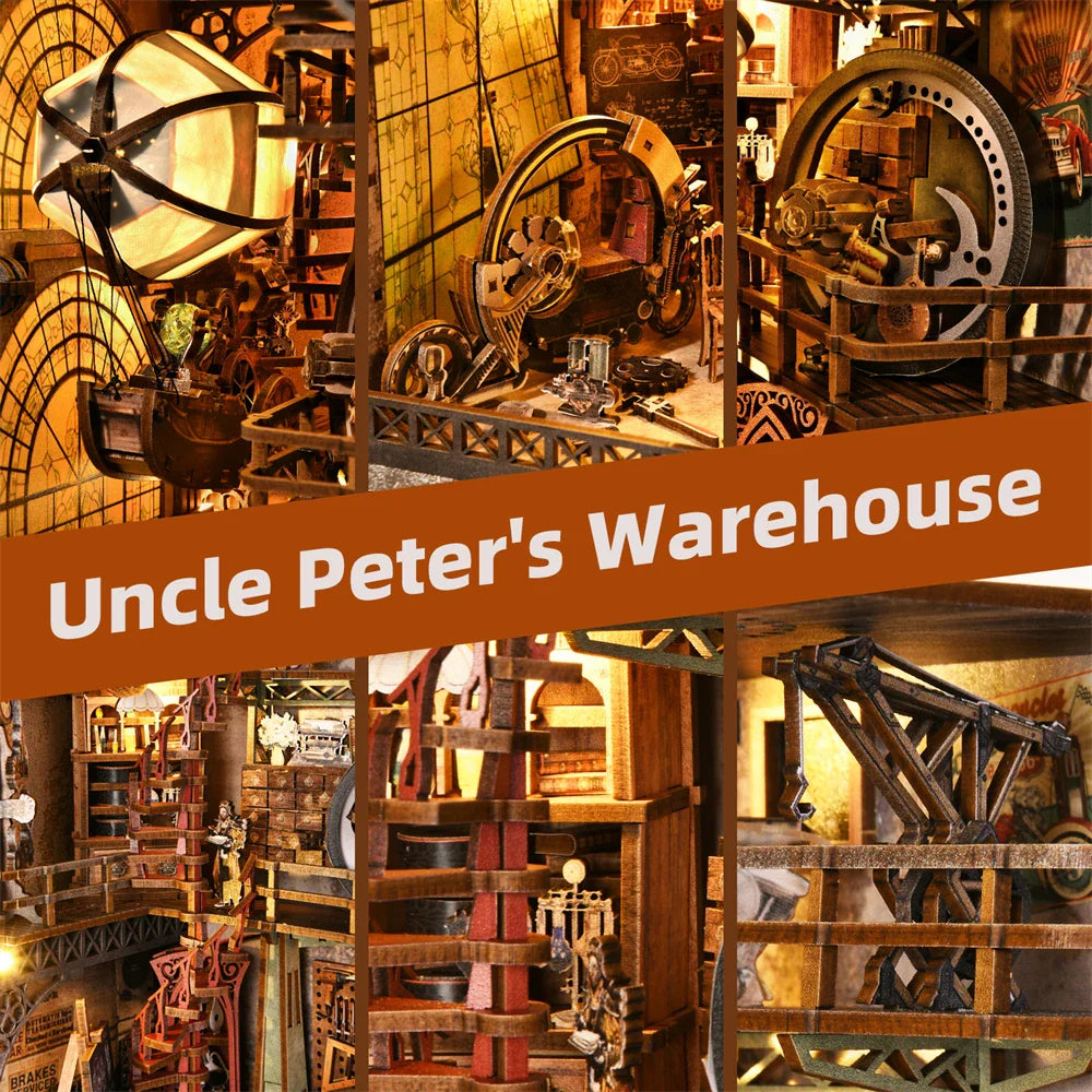 Uncle Peter’s Warehouse DIY Book Nook Kit - Book Nook Kit