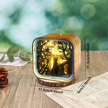 Van Gogh Starry Night Wooden 3D Puzzle Lamp  