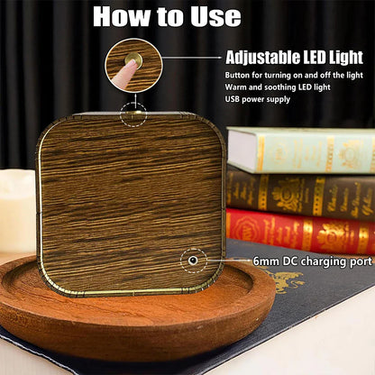 Van Gogh Starry Night Wooden 3D Puzzle Lamp  
