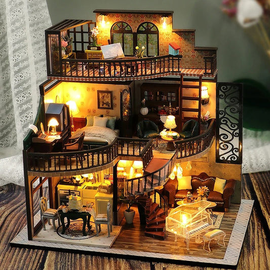 Gothic Villa DIY Dollhouse Kit